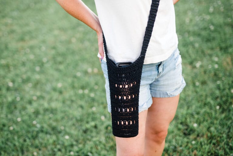 Beginner-friendly Crochet water bottle sling pattern